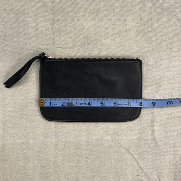 NWOT Giuseppe Zanotti Black leather zip pouch - Picture 5 of 7